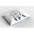 thumbnail image 2 of Ambesonne Inspirational Pillow Sham 2 Pack, Dream Theme Wording, 36"x20", White Blue, 2 of 3