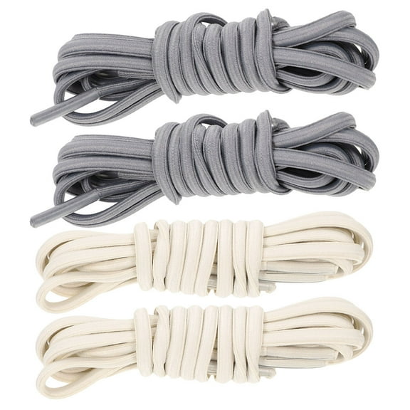 SOPOTUTU Bungee Laces 2 Pairs Elastic Shoe Straps Rubber Adults Everyday Use