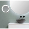 thumbnail image 5 of Aptations 9.63" LED Round Mirror - 5X Magnification | Switchable Cool & Warm Light | Hardwired LED Arm Wall Mirror | Makeup Mirror for Vanity, Bedroom, Bathroom | Energy Efficient (Chrome), 5 of 9