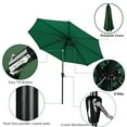 thumbnail image 2 of Parasol de Terrasse Rond de 2,74 m (9 Pi), Inclinable et à Manivelle, Parasol de Marché à 8 Baleines Robustes, Protection UV et Imperméable pour Jardin, Terrasse, Cour, Piscine, 2 of 7