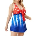 thumbnail image 5 of Gvmfive Women's Plus Size 2-Piece Bathing Suits Tankini with Boyshorts Swimsuit Swimwear, 5 of 6