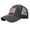 Black, variant on Unisex American Flag Patch Mesh Back Baseball Cap July of 14 Vintage Distressed Trucker Hat