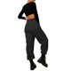 thumbnail image 5 of Pantalones deportivos para mujer Bolsillo con cordón elástico de cintura alta de color sólido XBTCLXEBCO pantalones, 5 of 6