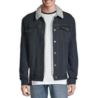 George Men's Sherpa Lined Denim Jacket