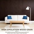 thumbnail image 4 of Peel and Stick PVC Slat Wall Panel, 118" x 15.75" Self Adhesive Faux Oak Wood Grain – 3D Soundproof Wall Panels for Ceilings, 4 of 7
