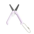 thumbnail image 1 of Dusknt Clearance Sale! Portable Mini Scissors Creative Retractable Foldable Mini Scissors Temperament Purple, 1 Pair of Scissors, 1 of 9