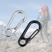 FEAMOS 10Pcs Spring Snap Hook Key Holder Keychain Carabiner Alloy Carabiner Keychain Clip Multifunction Carabiner Keychain