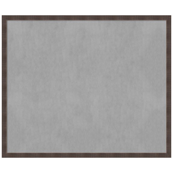 Amanti Art Whiskey Brown Rustic Framed Magnetic Board 50 x 42 in.