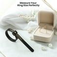 thumbnail image 4 of Ring Sizer Measuring Belt 1 Piece US Size 1-17 Black Ring Sizing Belt, Reusable Finger Sizer Belt - Adjustable Ring Sizer Belt - Ideal for Home and Professional Use, 4 of 5