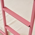 thumbnail image 6 of Ktaxon Metal Twin over Twin Bunk Bed with Ladder and Guardrails, Pink, 6 of 9
