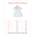 thumbnail image 2 of 6 Months Baby Girls Dress 12 Months Girls Short Sleeve Dress Peter-Pan Collar Bubble Sleeve Infant Girls Summer Floral Dress White, 2 of 9