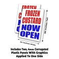 thumbnail image 2 of Frozen Custard Now Open (24" X 36") 4mm Corrugated Plastic Panel, Graphics Applied To 1 Side (Pk of 2), 2 of 4