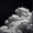 Dramatic Cumulus Cloud Formation, variant on Qisvanset African Woman Portrait Abstract Canvas Wall Art 15.75x11.81 INCHES