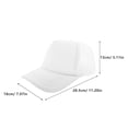 thumbnail image 2 of Toyvian 5Pcs White Blank Mesh Baseball Caps Sublimation Hats for Daily Use Lightweight Polyester Design, 2 of 8