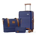 thumbnail image 1 of Set de equipaje SHOWKOO Carry On Carry On, ligero, 3 unidades, blanco, 1 of 8