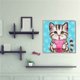 thumbnail image 1 of Cuadros Decorativos Lindo gato animal diamante dibujo redondo completo taladro rhinestone mosaico (a2522) Likrtyny embutido en tela, 1 of 9