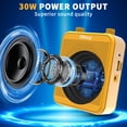 thumbnail image 2 of Amplificador de voz Giecy G300 30W 2800mAh recargable amarillo, 2 of 8