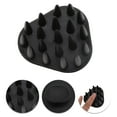 thumbnail image 3 of Unique Bargains 1 Pc Triangle Hair Shampoo Brush for Head Massage 3.15"x3.07"x2.36" Black, 3 of 6