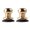 Golden, variant on 2Pcs Four-finger Linkage Gamepad Triggers Mobile Phone Game Aim Fire Buttons,Silver