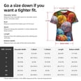 thumbnail image 2 of Yiaed Easter Eggs Print Mens Short Sleeve Tight Fit T-Shirt, Crewneck Casual Tee-Medium, 2 of 5