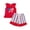 girl clothes#1 Red, variant on Toddler Girl 4th Of July Outfit American Flag Short Sleeve Shirt Patriotic Clothes Set 3 6 12 18 24 Months 2T 3T 4T 4th of July Outfits for Girls