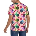 thumbnail image 2 of Lsque Snails Pattern Mens Polo Golf Shirts Funny Graphics Shorts Sleeve Button Shirts Baseball T-shirt-X-Large, 2 of 7