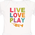 thumbnail image 4 of Inktastic Live Love Play the Trumpet Boys or Girls Long Sleeve Baby Bodysuit, 4 of 5