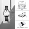 thumbnail image 3 of Ladies analogue quartz watch with leather strap, 3 of 6