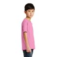 thumbnail image 3 of Port Company Youth Core Blend Tee-XS (Candy Pink), 3 of 6