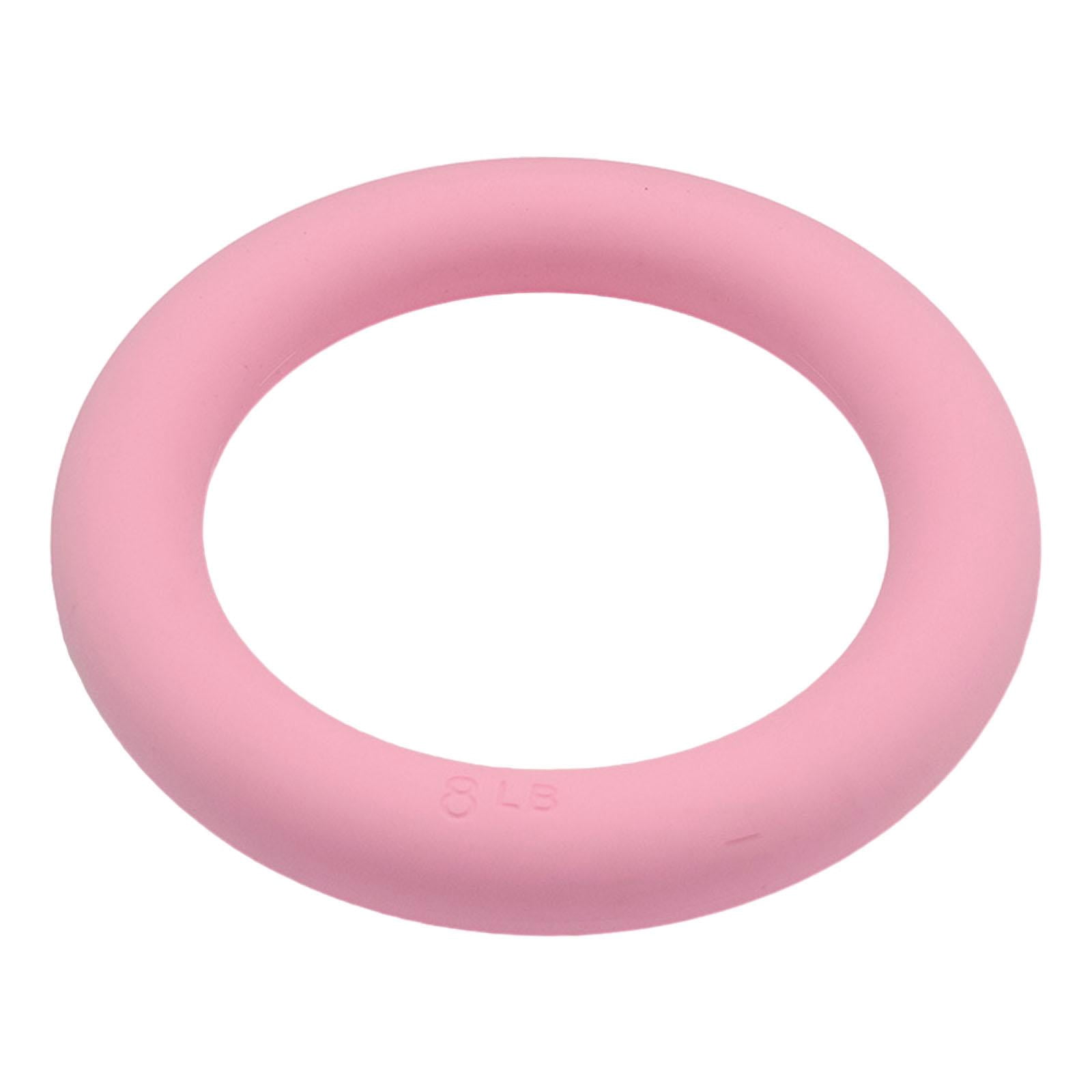 DimyFew Power Ring 8lbs 2 in 1 Kettlebell Dumbbell Portable Weighted Circle for Pilates pink
