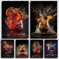 thumbnail image 2 of Retro Cocktail Explosion Canvas Painting, Whiskey, Iced Juice, Ice Tea Drinks, Posters Prints,Club, Restaurant, Bar, Home Decor50 x 70 cm (without frame),R, 2 of 7