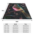 thumbnail image 3 of Honeii Bird5 Print Fleece Blanket - Throw Blanket for Bed, Sofa, Couch, Camping, and Travel , Microplush Ultra Soft Warm Blanket-50"x40", 3 of 7