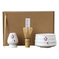 thumbnail image 1 of Juego completo de té matcha japonés, cuenco de matcha de 580 ml, accesorios de té para uso japonés. rojo 4 hojas, 1 of 2