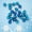Blue, variant on Northlight 2-Finish Mini Christmas Glass Ball Ornaments - 1" (25mm) - White - 24pc
