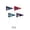 B, variant on Luckky 4th of July Triangle Flag Insertion,Mini American Insertion Flags,Veteran's Day,Parades,American Election,Memorial Day Decoration(12PCS)