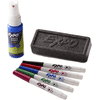 EXPO 81503 Magnetic Low Odor Markers, Chisel Tip, Assorted Colors, 3-Count with Magnetic Clip