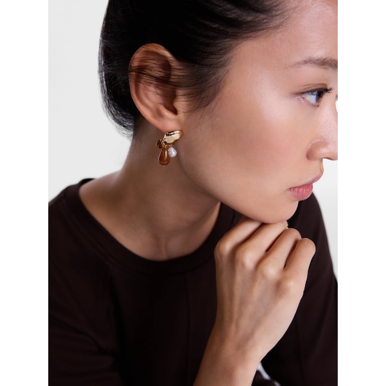 Scenario Gold-Tone Mixed Stud Earrings Set, 3-Pair photo 2