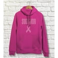 thumbnail image 2 of Tstars Breast Cancer Awareness Survivor Women's Hoodie Support the Fight Against Breast Cancer Small Black, 2 of 4