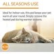 thumbnail image 5 of PET PRODUCTS Thermo Lookout Pod Indoor Heated Cat Bed for Large Cats, Heated Cat Cave, Thermal Cat Mat Hideaway for Small or Lar ShopWise Round, 5 of 7