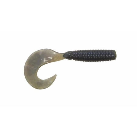 Big Bite Baits Single Tail Soft Plastic Finesse Grub (Pro Blue, 4 inch)