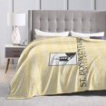thumbnail image 4 of St Bonaventure University Fleece Blanket, Very Soft Microfiber Flannel Blanket for Couch Warm and Cozy for All Seasons, 4 of 6