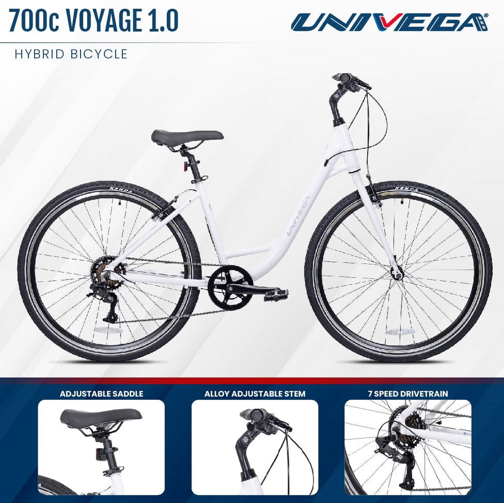 Univega - 700C USA Voyage 1.0 Adult Bicycle, Medium Frame