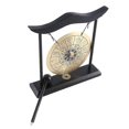thumbnail image 3 of Desktop Gong - Feng Shui Brass Gong Desktop Ornament with Stand and Mallet, Delicate Chinese Home D, 3 of 5