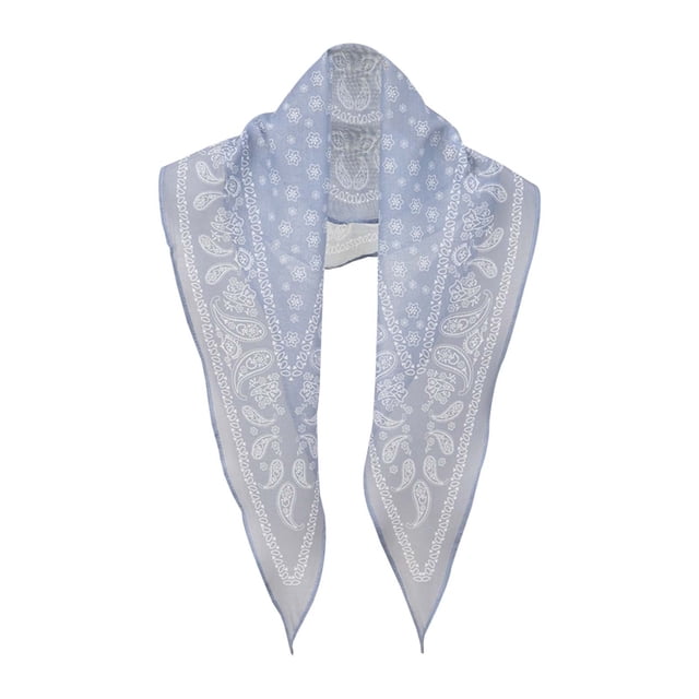 Aocisk Classic Italian Bandana Versatile Headband Scarf Paisley Pattern Accessory for Every Occasion Light Blue One Size