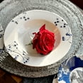 thumbnail image 2 of Azur de Limoges Bone China Deep Plate Set of 4, 2 of 8