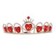 thumbnail image 1 of GOOHOCHY Corona de pelo de cristal rojo retro, tocado de novia, tiara de diamantes de imitación, 1 of 8