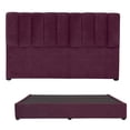 thumbnail image 1 of Recámara King Size Kami Morado con Cabecera + Box Base Cama, 1 of 8