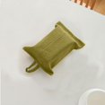 thumbnail image 5 of Btomtd Solid Color Fabric Tissue Box Cover with Hanging Rope Concise Style Tissue Box Holder for Living Room Home Desktop Car Drawer, Green, 5 of 6