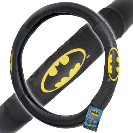 Batman Steering Wheel Cover for Car, Comfort Grip Character Accessories, Standard Size 14.5