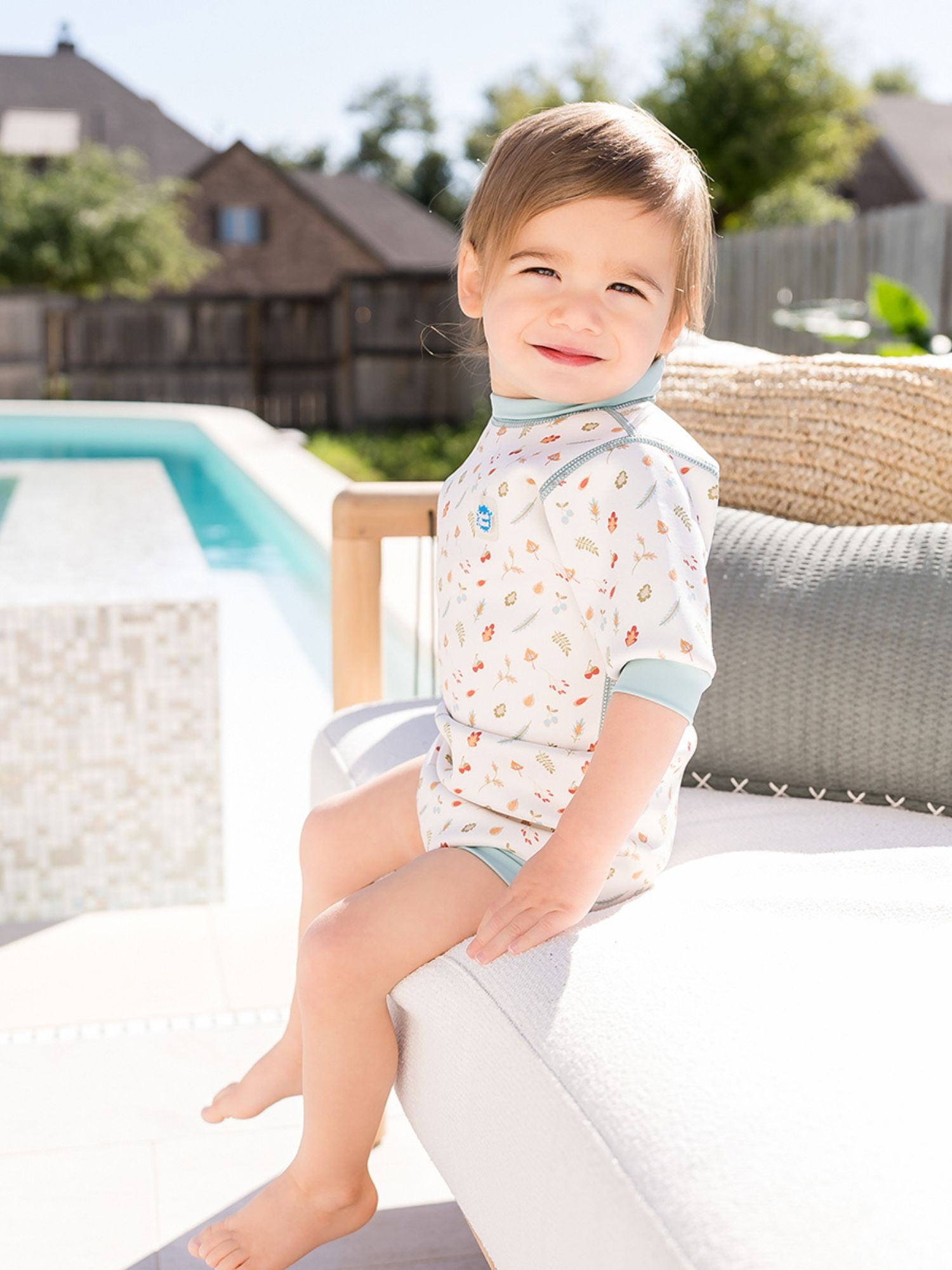 Splash About Happy Nappy™ Wetsuit with Swim Diaper, Little Acorns, 3-8 Months